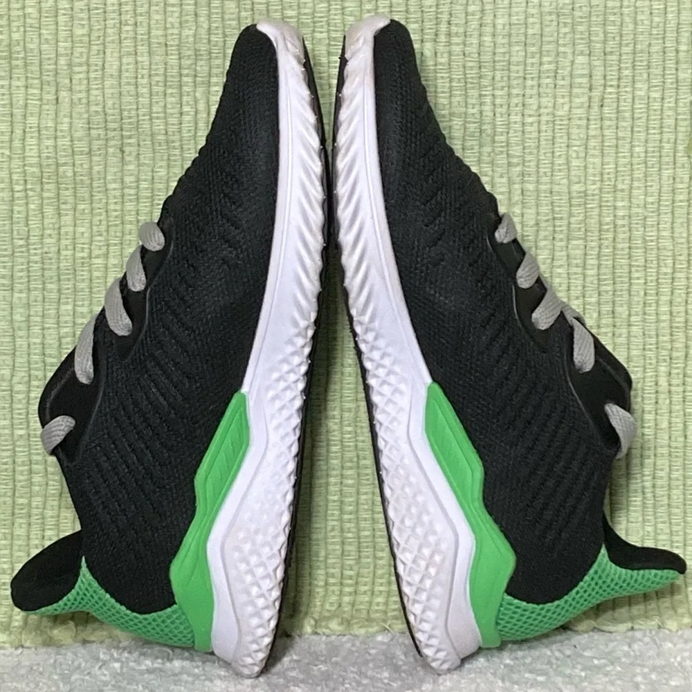 Champion Kids Cushion Fit Black Athletic Lace Up Low Sneakers Shoes Sz US 2